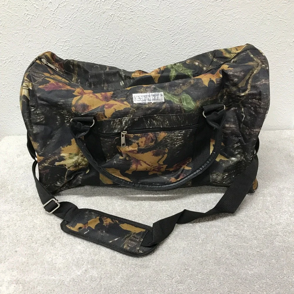 Prestige Duffel Bag Camo Forest Camouflage Travel Overnighter Weekender